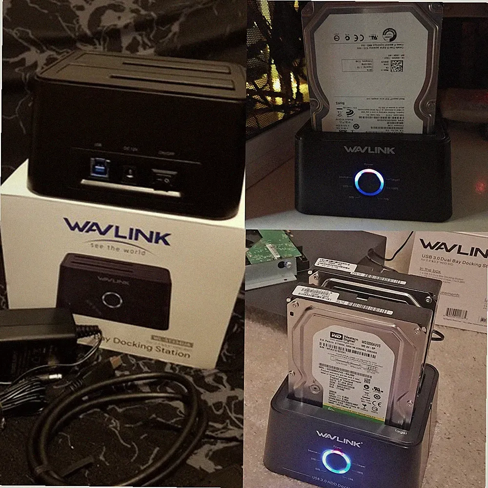 External hard drive dock