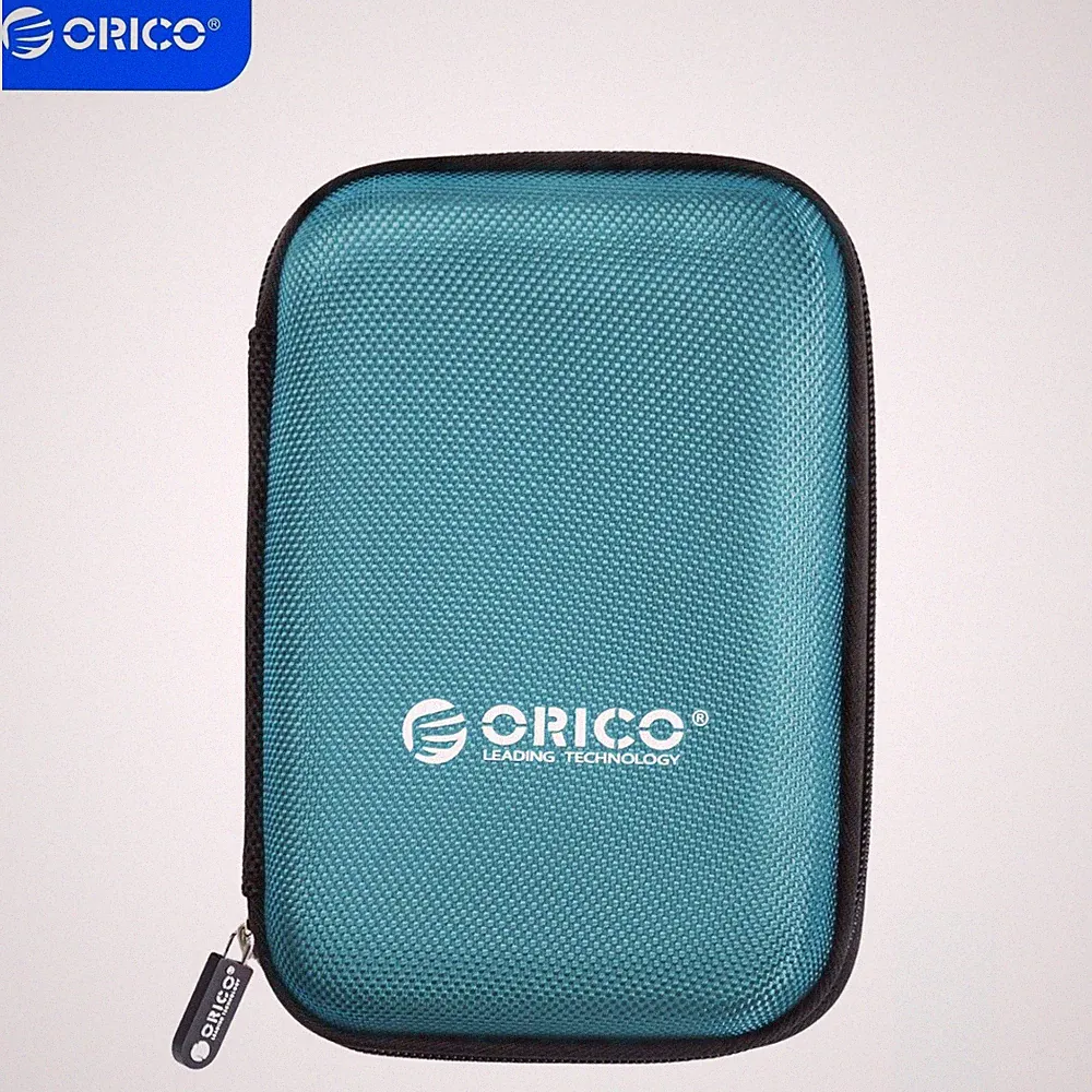 ORICO Hard Drive Case 2.5 in External Drive Storage Carrying Bag Waterproof Blue