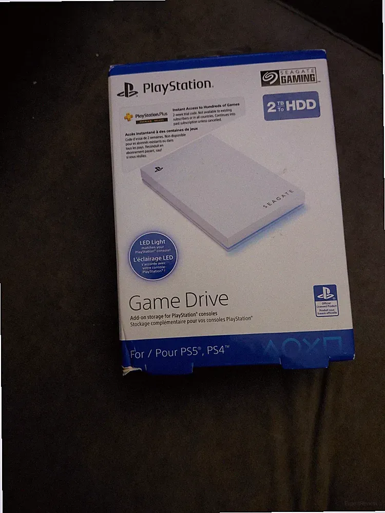 Seagate - STLV2000101 - 2TB External HDD Game Drive for PS5 USB 3.0 - White