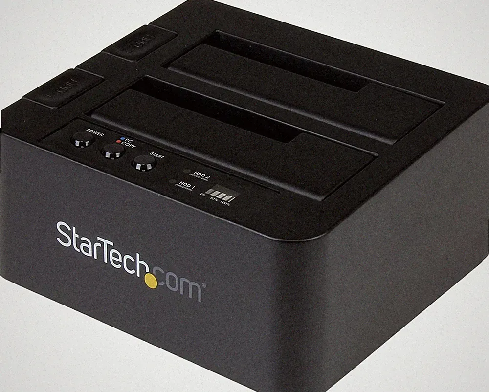 Startech.Com Standalone Hard Drive Duplicator, External Dual Bay HDD/SSD Cloner/