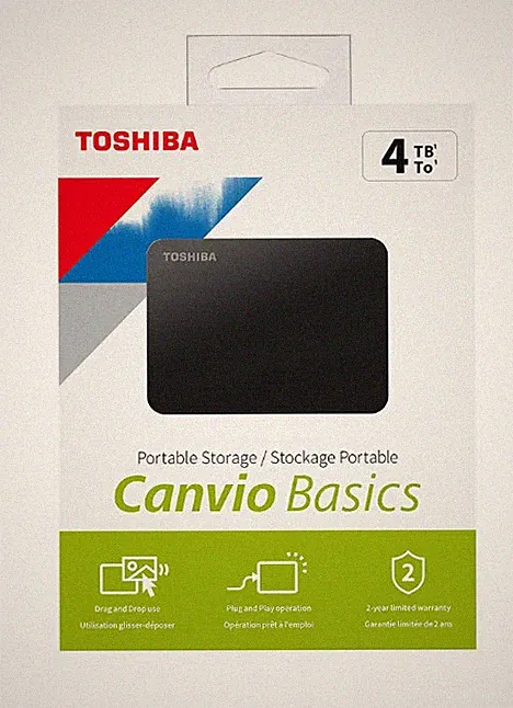 Toshiba Canvio Basics 4TB Portable External Hard Drive USB 3.0 HDD PC Mac Laptop