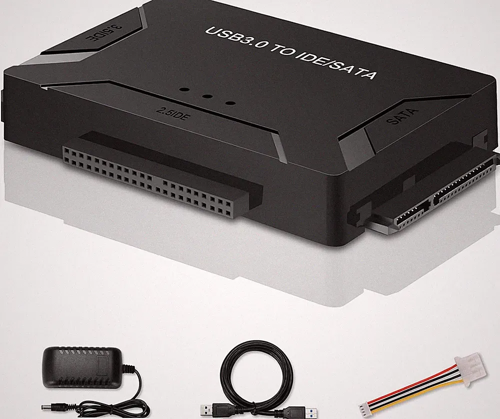 USB 3.0 to SATA IDE Adapter, Hard Drive Reader External Ultra Recovery Converter