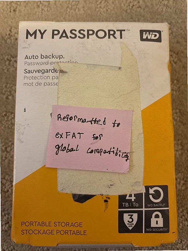 WD 4TB My Passport Portable External Hard Drive HDD-WDBPKJ0040BBK-WESN