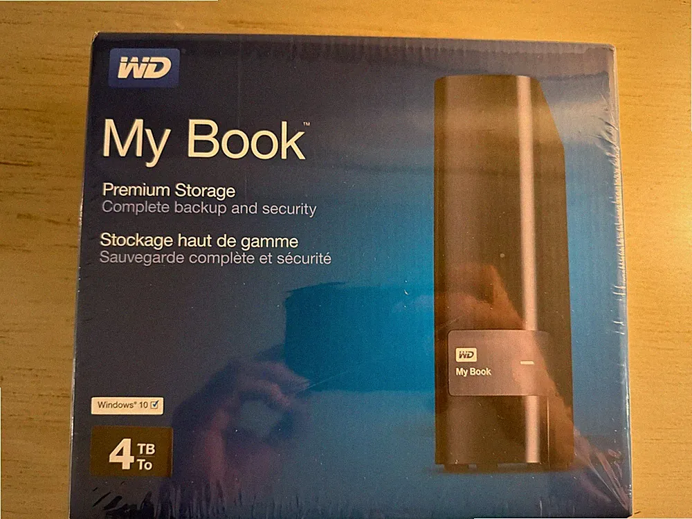 WD My Book Premium Storage 4TB External Hard Drive New Sealed Free Shipping