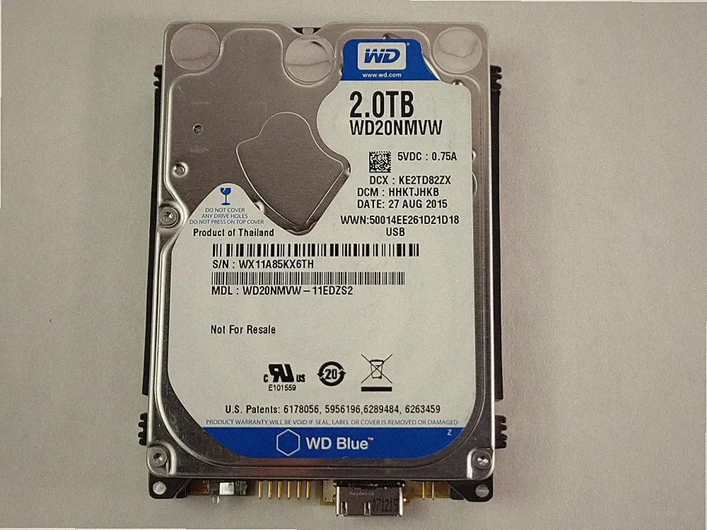 Western Digital WD Blue WD20NMVW 2 TB USB3.0 2.5 in External Drive